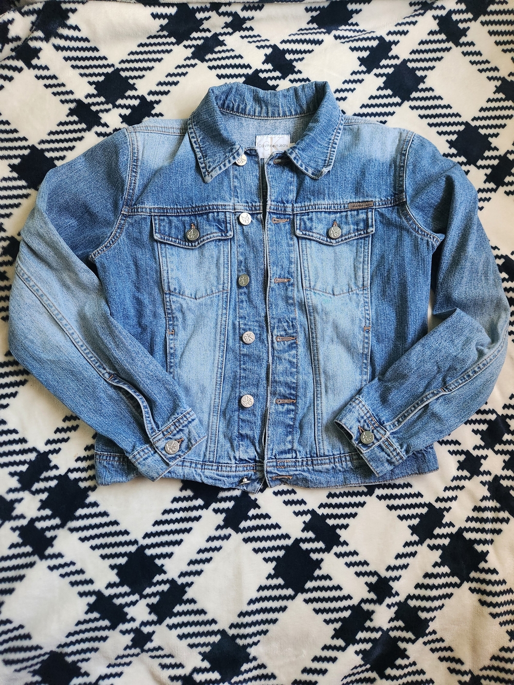 Calvin Klein Jeans Light Blue Denim Trucker Jacket